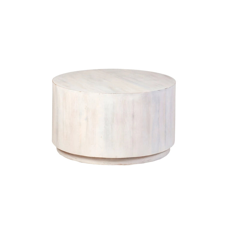 30 Round Mango Wood Coffee Table