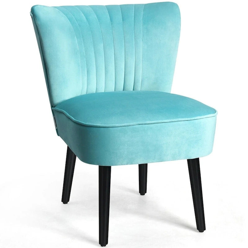Set of 2 Armless Upholstered Leisure Accent Chair