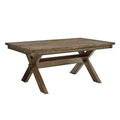 Rustic Farmhouse Dining Table - N/A