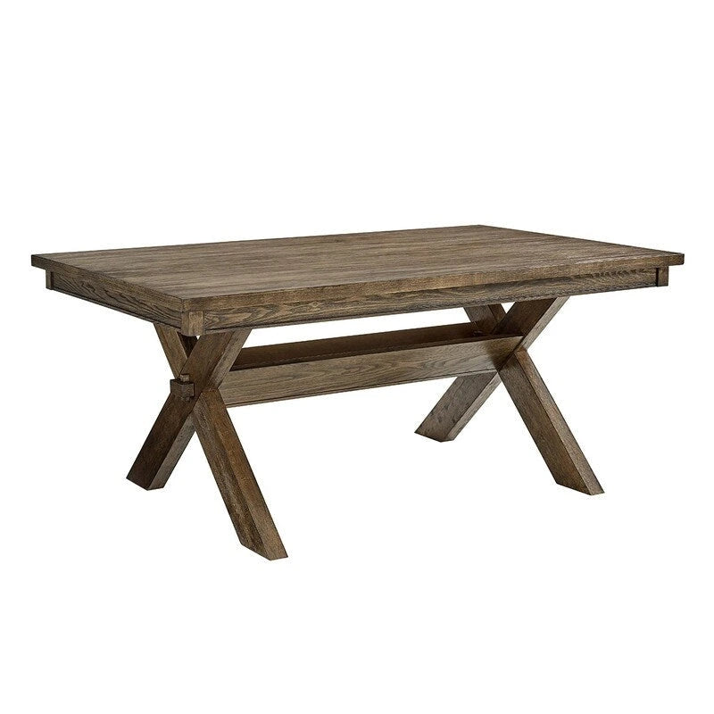 Rustic Farmhouse Dining Table - N/A