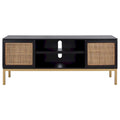 1 Shelf Rattan Media Stand - 54 W x 15 D x 22 H - 54Wx15Dx22H