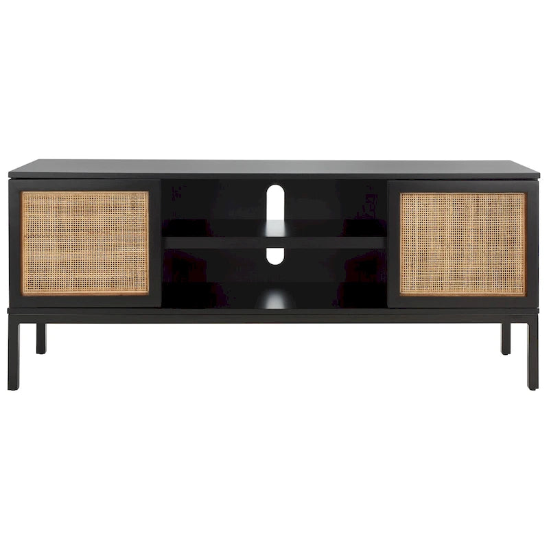 1 Shelf Rattan Media Stand - 54 W x 15 D x 22 H - 54Wx15Dx22H