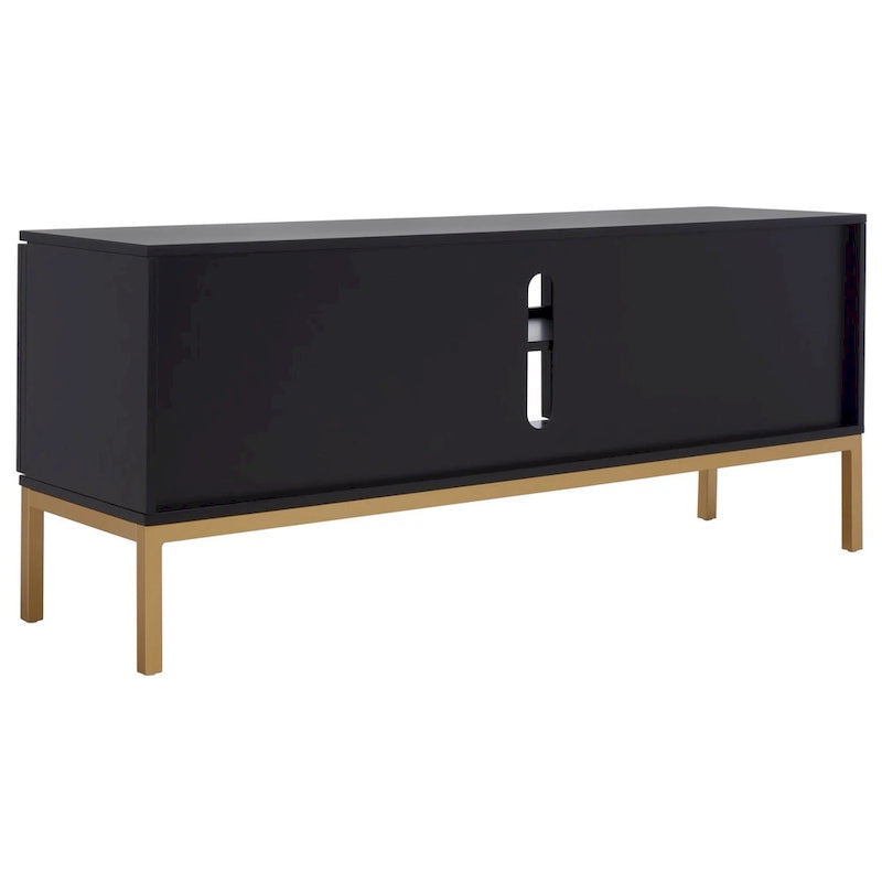 1 Shelf Rattan Media Stand - 54 W x 15 D x 22 H - 54Wx15Dx22H