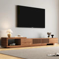 With 5 storage spaces, modern retractable up to 103 inches TV cabinet - 103W x 15.74D x 13.78H