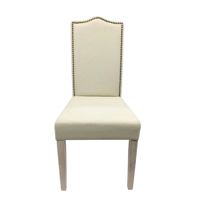 Parson Chair - Natural Driftwood - Linen Upholstery