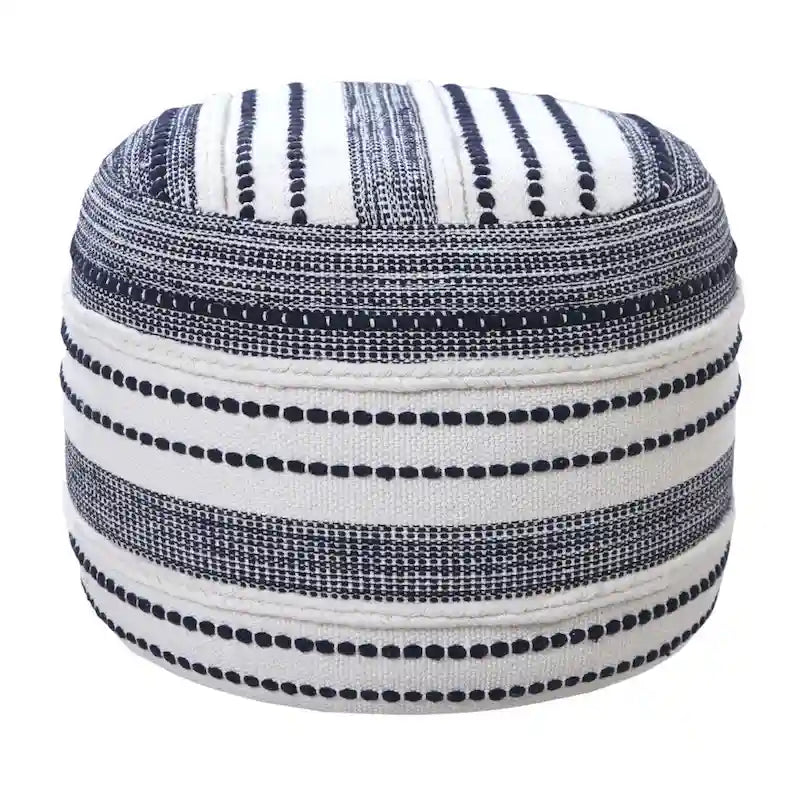18 Blue 100% Cotton Ottoman