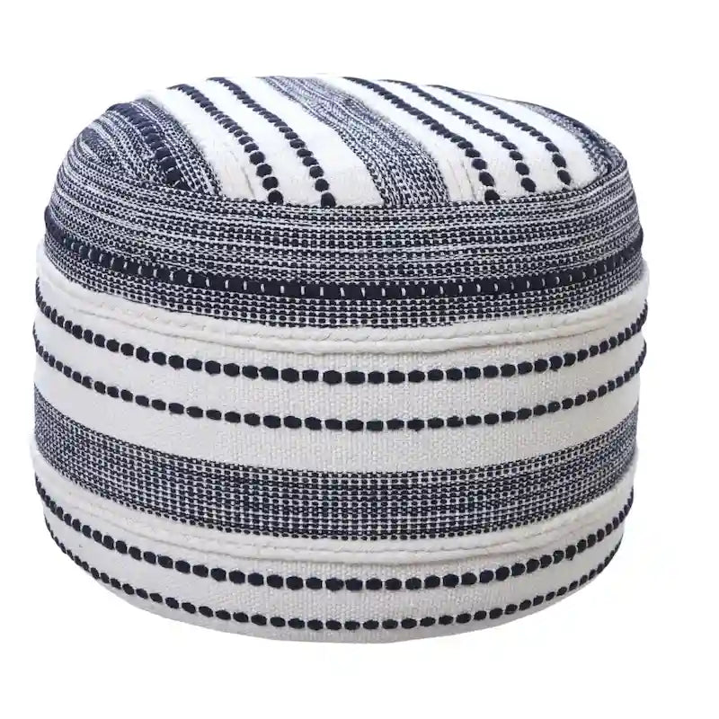 18 Blue 100% Cotton Ottoman