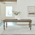 Dusty Taupe Rectangular Leg Table