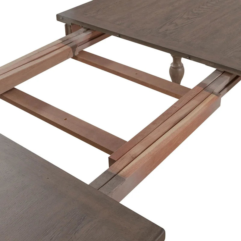 Dusty Taupe Rectangular Leg Table